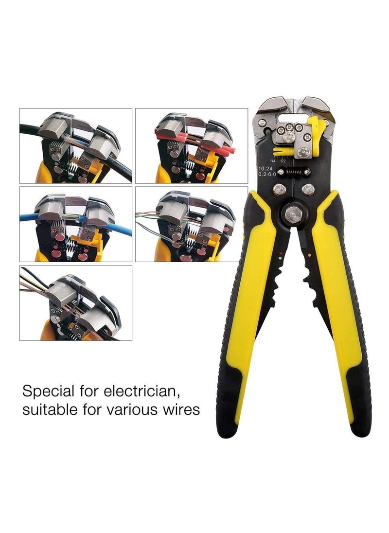 Wire Stripper Self-adjusting Cable Cutter Crimper Automatic Wire Stripping Tool Cutting Pliers Tool for Industry