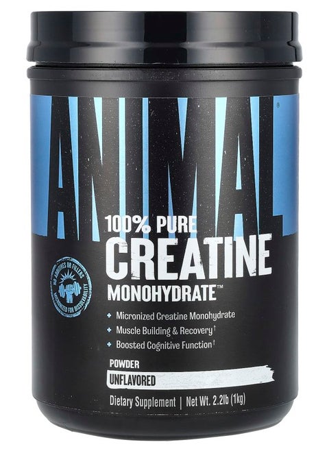 100% Pure Creatine Monohydrate™ Powder Unflavored 2.2 lb (1 kg)