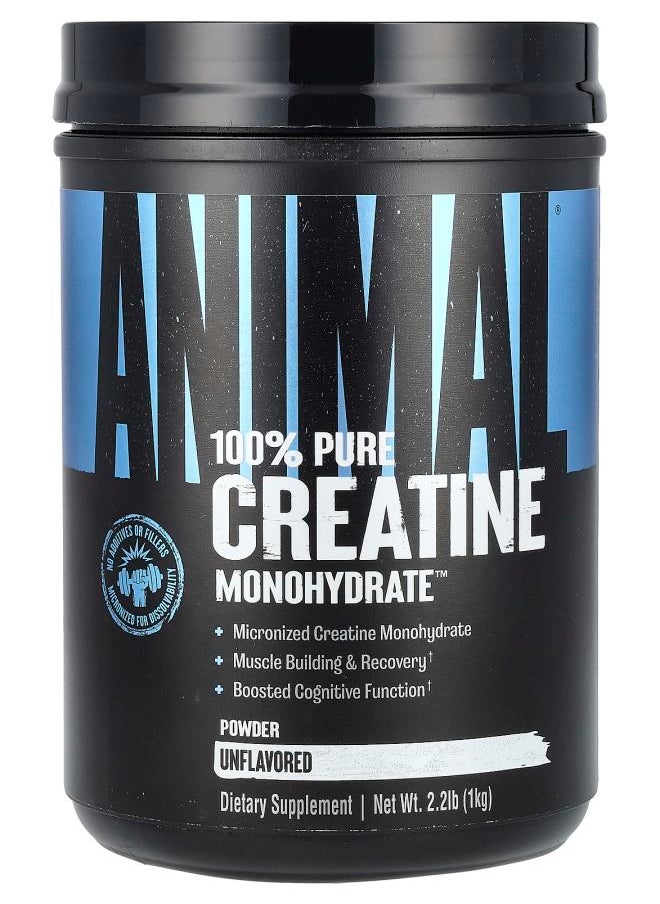 ANIMAL - 100% Pure Creatine Monohydrate™ Powder Unflavored 2.2 lb (1 kg) - Image 1