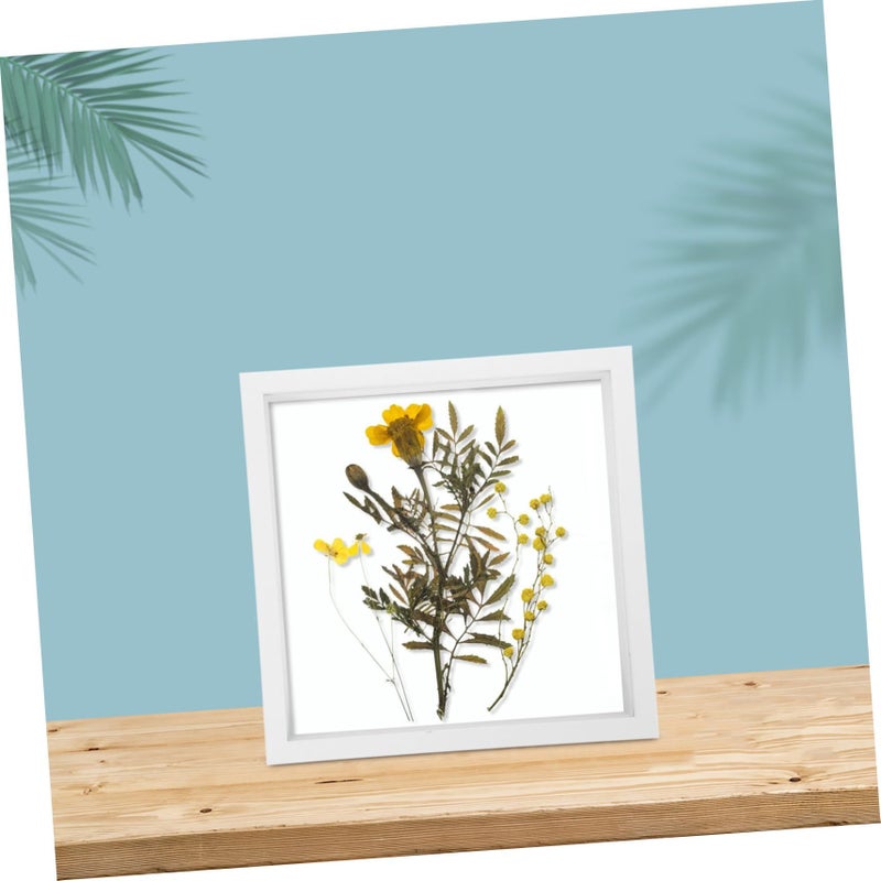 8 Inchi By 8 Inchi DIY Pressed Flower Frame Natural Wood Photo Holder For Dried Flower Display - Image 3