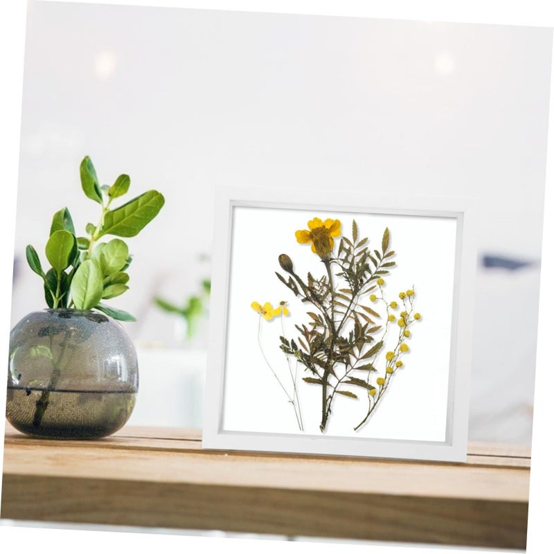 8 Inchi By 8 Inchi DIY Pressed Flower Frame Natural Wood Photo Holder For Dried Flower Display - Image 4