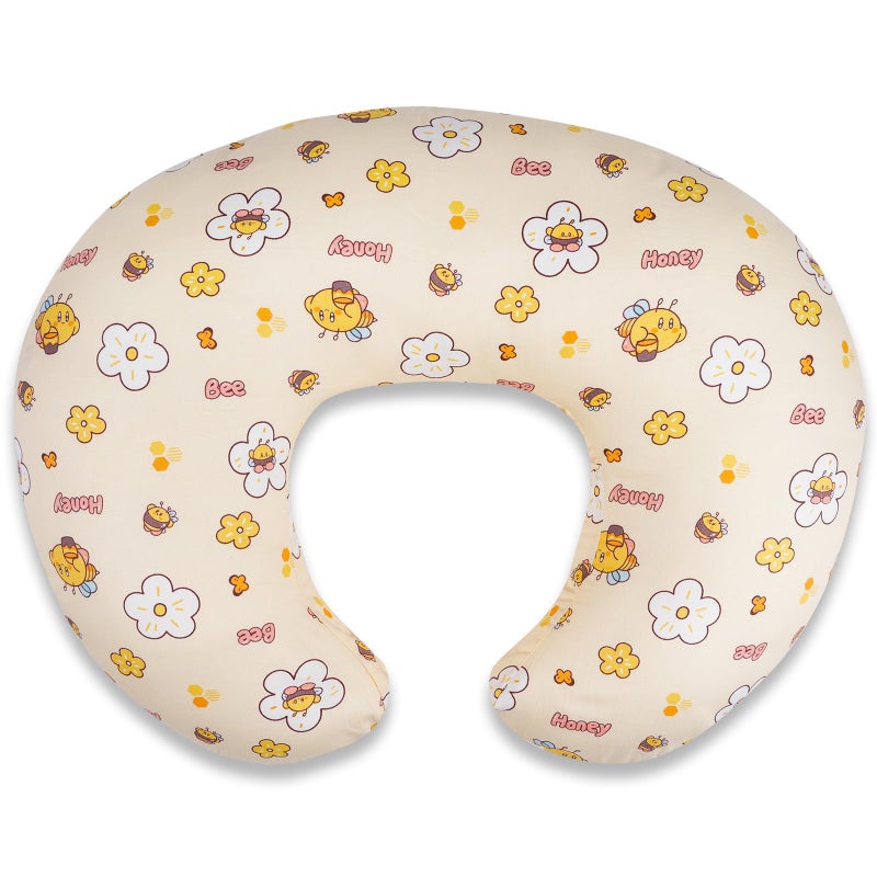 x-vesolje Baby Nursing Pillow for Breastfeeding, Adjustable Breastfeeding Pillow for Bottle Feeding, Nursing Support Pillow for Mom and Baby Healthier Nursing, Removable Cover- Leaf - Image 1