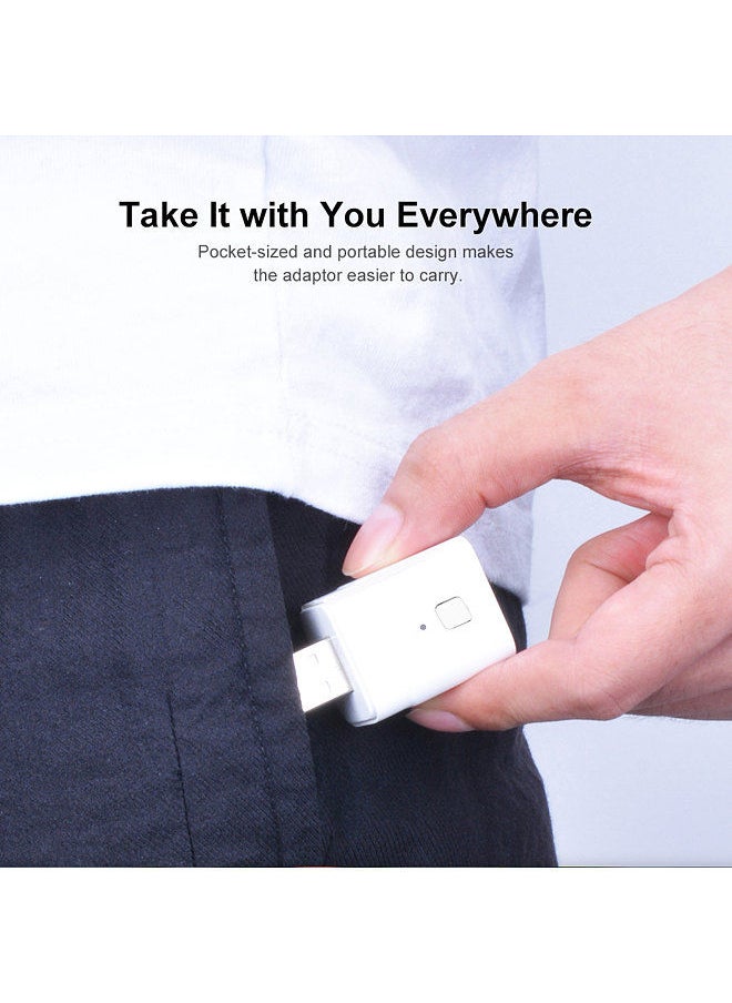 Generic - 1PCS Tuya Micro 5V Wireless USB Smart Adaptor Flexible and Portable Make USB Devices Smart via Tuya APP Voice Control Compatible with Alexa Google Home - Image 1