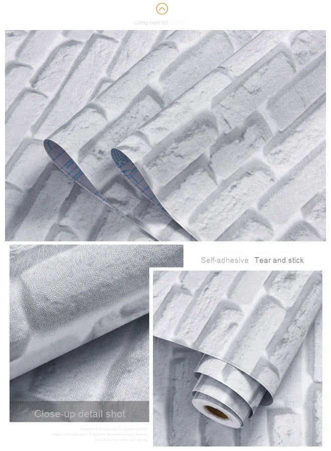 Anna 45cm x 5m Waterproof Decorative Wallpaper for Home Bedroom Living Room Wall - Image 2