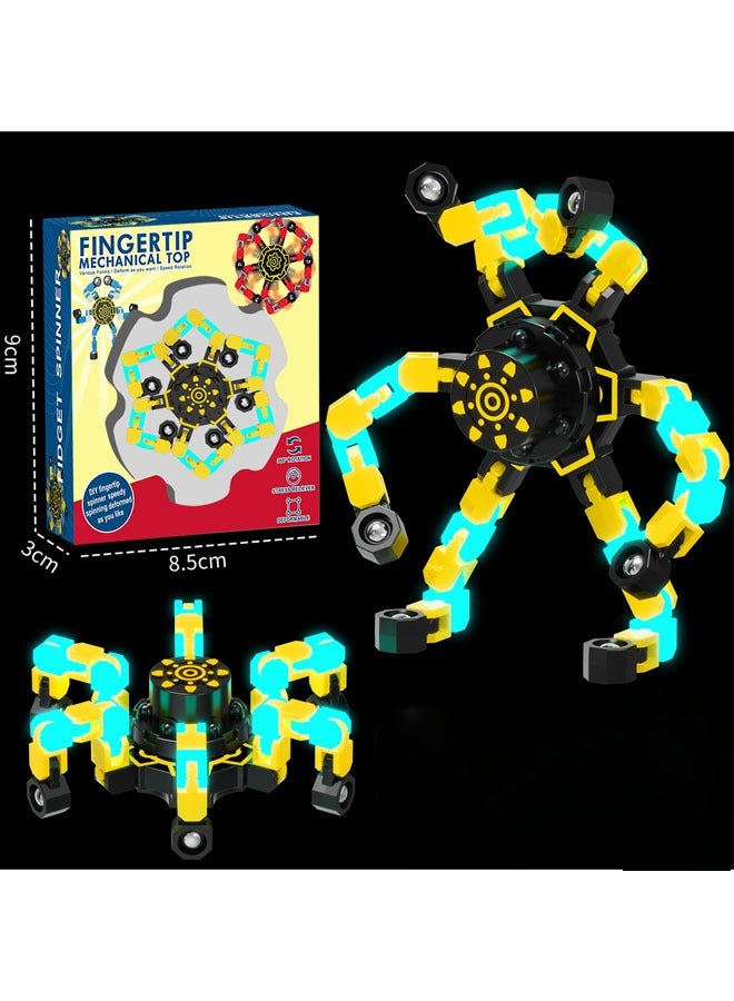 Bukela Transformable Fidget Spinners  for Kids and Adults Stress Relief Sensory Toys for Boys and Girls Fingertip Gyros for ADHD Autism for Kids Gifts - Image 1