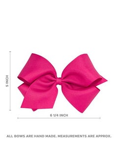 Wee Ones Divine Creations Girls' Collegiate Themed Game Day Two-Tone Hair Bow by Wee Ones on a WeeStay Clip, Classic Grosgrain, King, Virginia Tech  - Image 3