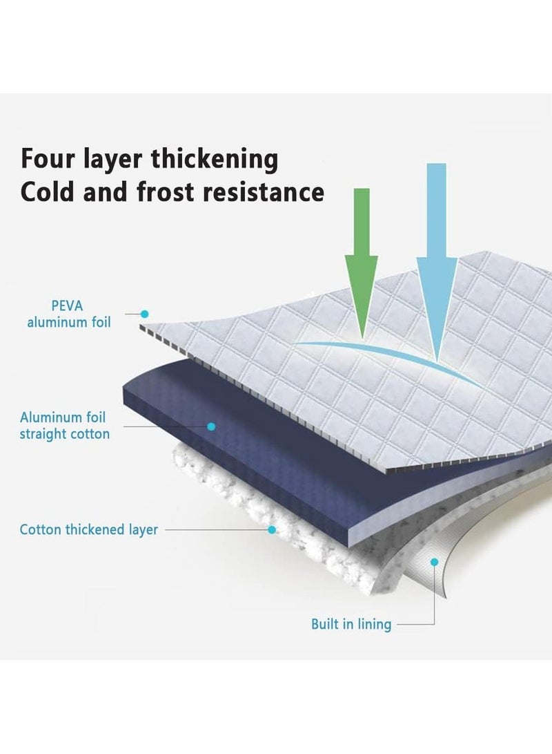 SYOSI Windshield Cover for Ice and Snow Car Windshield Frost Cover for Any Weather Water Heat Sag-Proof Car Windshield Snow Coverwith Night Reflection Cld-Resistant Protection for SUV Truck Sedan - Image 5