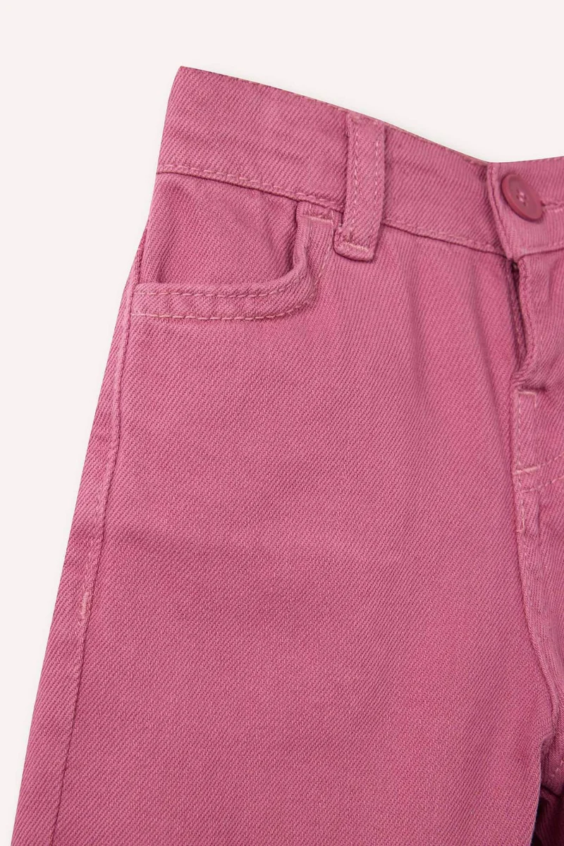 DeFacto Baby Girl Regular Fit Elastic Waist Gabardine Trousers