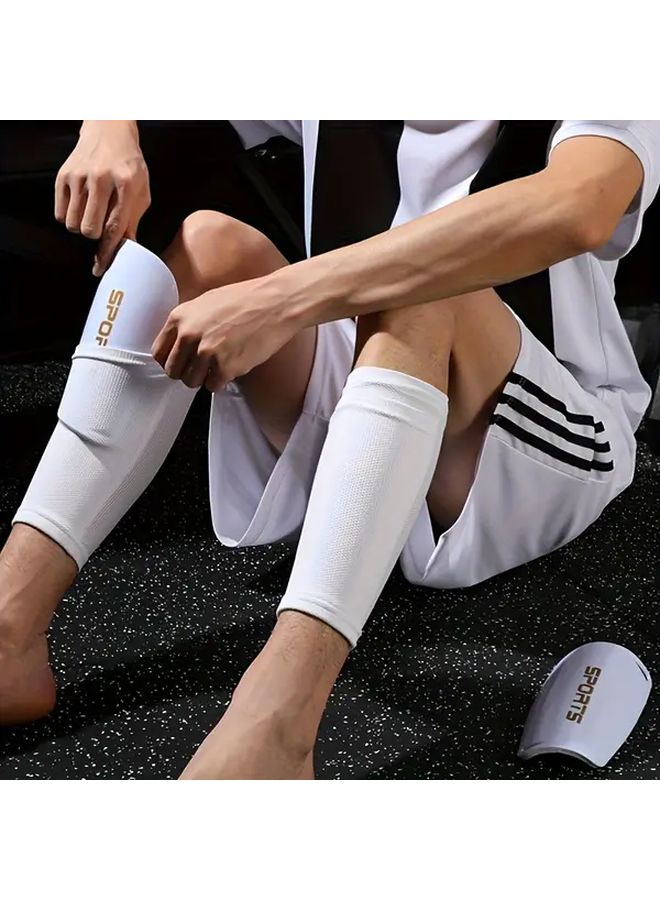 واقيات الساق الزرقاء لكرة القدم مع جيب، طبقة مزدوجة قابلة للتنفس، حماية مبطنة مريحة - Image 3