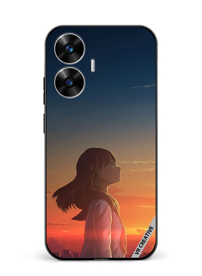VR CREATIVE Protective Case Cover For Realme C55 Girl1 Design Multicolour - Image 1