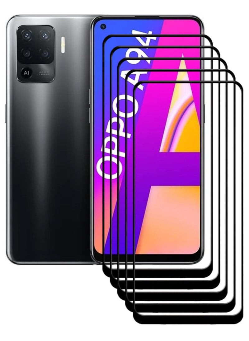 ACLIX 5 Pieces Antistatic ESD Dustproof Premium Quality High Definition Tempered Glass Screen Protector Designed For Oppo A94 - Image 1