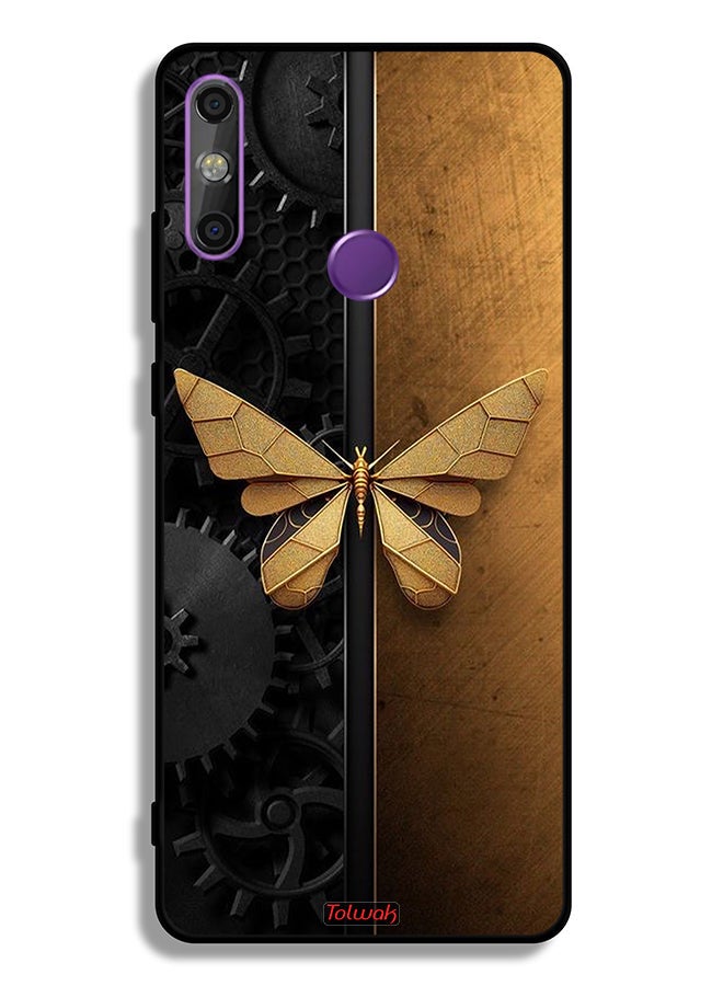 Tolwak Huawei Enjoy 20e Protective Case Cover Steel Butterfly - Image 2