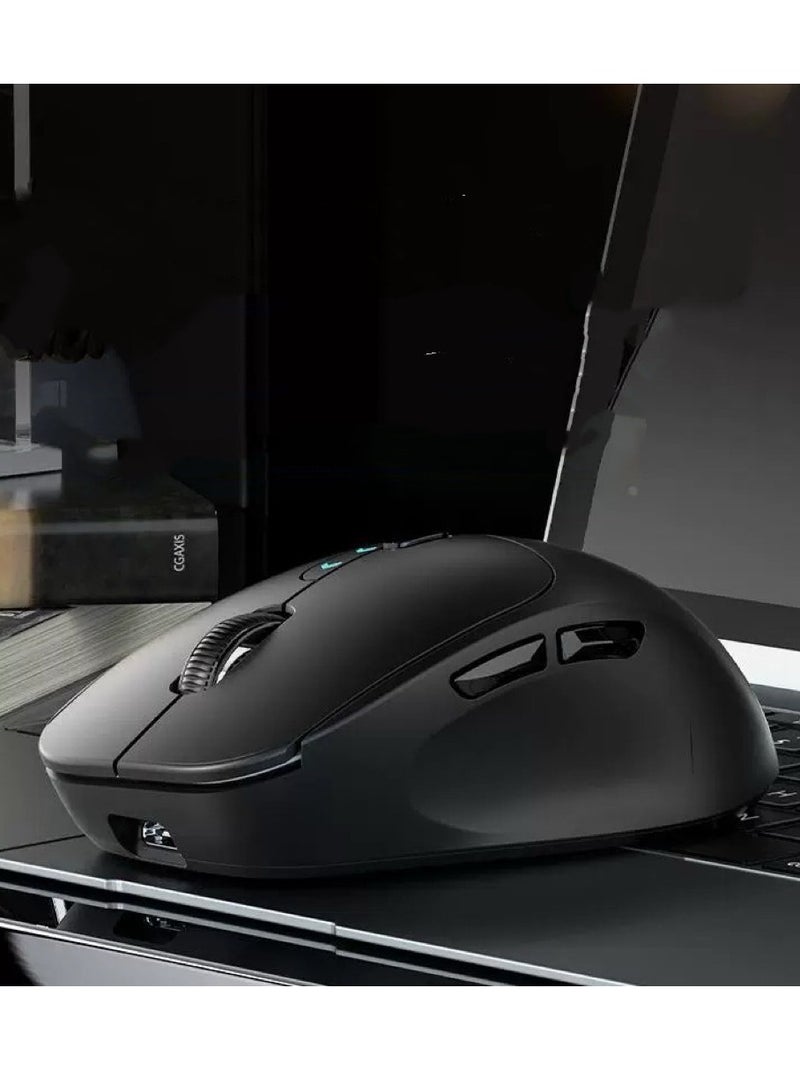 AiQi Wireless Mouse, Dual Mode (Bluetooth & 2.4G, Plug and Play), Silent Click, Type - C Charging, Power Display, Three Stage DPI, Ergonomic Design for Office - Image 4