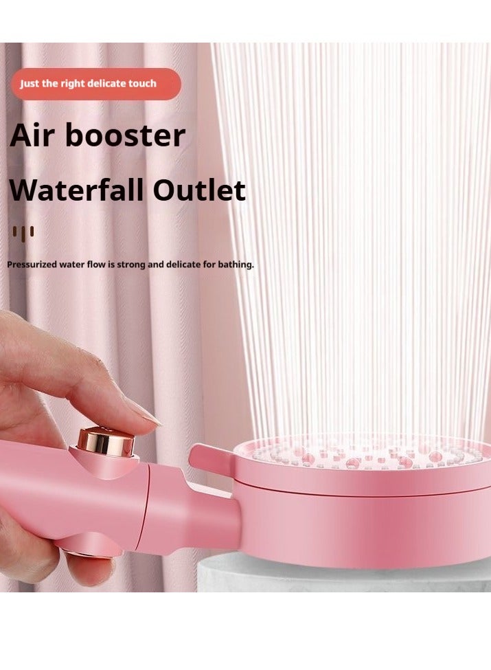High-pressure showerhead with 5 spray modes, one-touch stop and water-saving design shower, pink shower head，shower head，high pressure shower heads，showerhead，shower，shower gead，showr head，shower hesd - Image 4