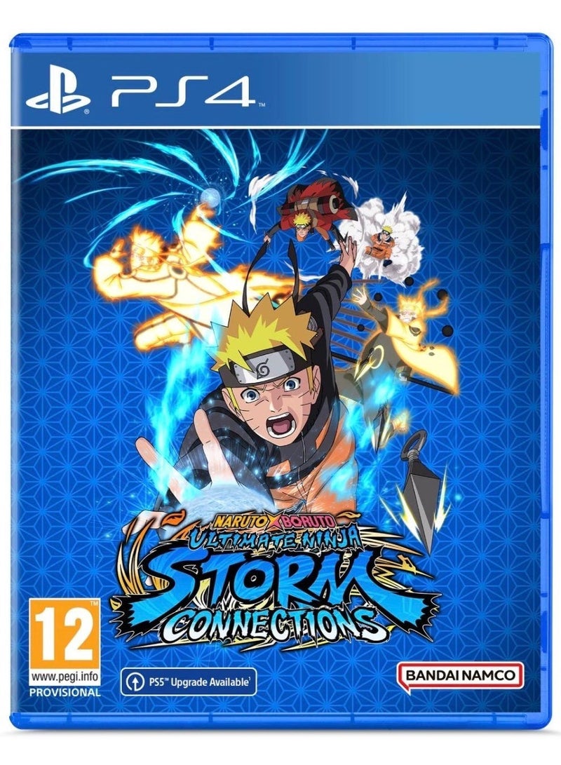 بلاي ستيشن لعبة Naruto x Boruto: Ultimate Ninja Storm Connections لجهاز بلايستيشن 4 (PS4) | لعبة قتال وأكشن أنمي | قائمة ضخمة من شخصيات النينجا | أطوار القصة والمواجهات (Versus) | ترقية PS5 متاحة | نسخة دولية | تصنيف PEGI 12 - Image 1