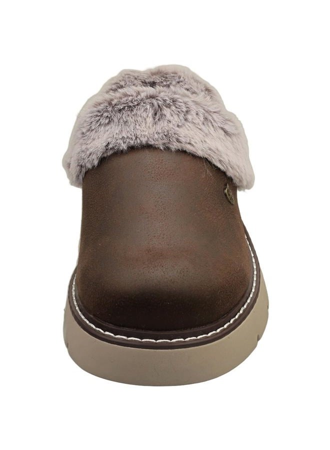 SKECHERS Women's Keepsakes Lite - Cozy Blend Slippers, Chocolate, 36 EU - Image 2