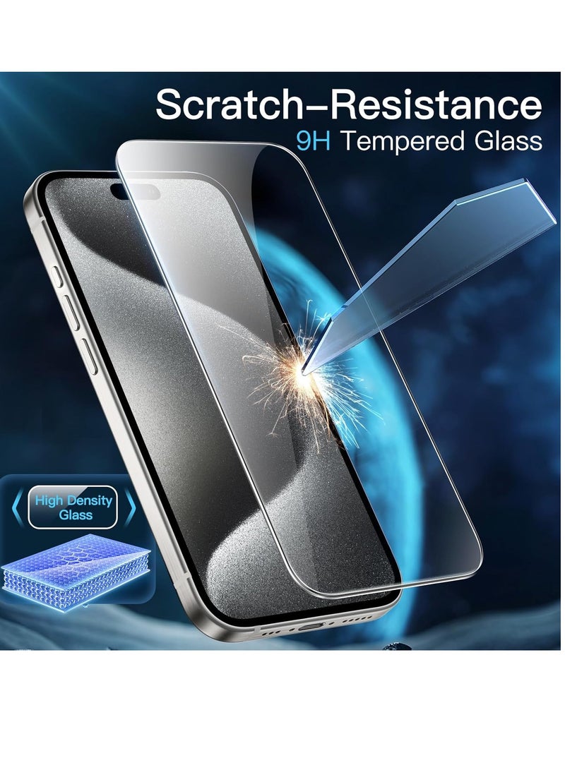 إلترازون 3 in 1 Magnetic Case for iPhone 15 Pro Max 6.7-Inch with 2 Pack Tempered Glass Screen Protectors, Compatible with MagSafe, Shockproof Bumper Phone Cover (Clear) - Image 5