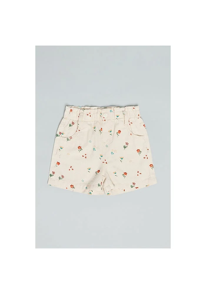 R&b Printed Shorts with Button Closure