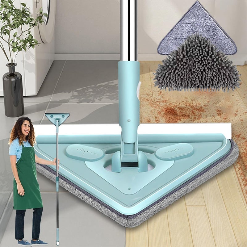 Calyrex Wall mopWall mop Cleaner with Long HandleTriangular mopTriangle mop360 rotatable Adjustable Cleaning mopocedar mop HandleMagic Eraser mopSponge mops for Floor Cleaning - Image 1
