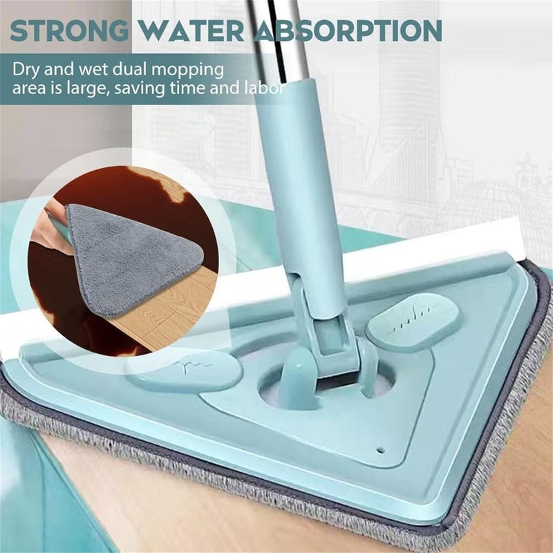 Calyrex Wall mopWall mop Cleaner with Long HandleTriangular mopTriangle mop360 rotatable Adjustable Cleaning mopocedar mop HandleMagic Eraser mopSponge mops for Floor Cleaning - Image 4