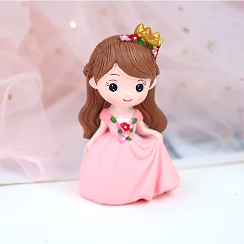 KEEPARTY 26PCS Princess Castle Cake Topper Girl Princess Cake Decoration Happy Birthday Insert Cards for Girl Birthday Party Supplies - Image 5