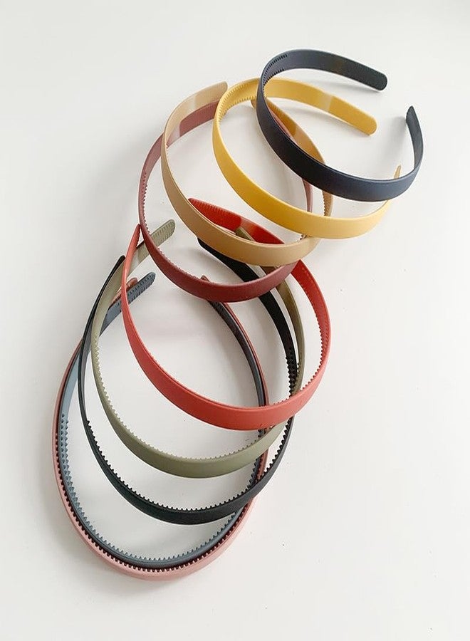 التعارف مجموعة آنا كرييشنز المكونة من 12 قطعة من عصابات الرأس البلاستيكية ذات الأسنان، متينة وخفيفة الوزن، مناسبة للرياضة، للنساء والفتيات والمراهقات والأطفال، إكسسوارات شعر مانعة للانزلاق (لمسة نهائية غير لامعة - 2 سم). - Image 3