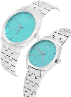 Fitron Fitron Quartz Analog Silver Couple Set Watch For Men and Women  - Image 2
