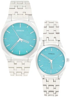 Fitron Fitron Quartz Analog Silver Couple Set Watch For Men and Women  - Image 1