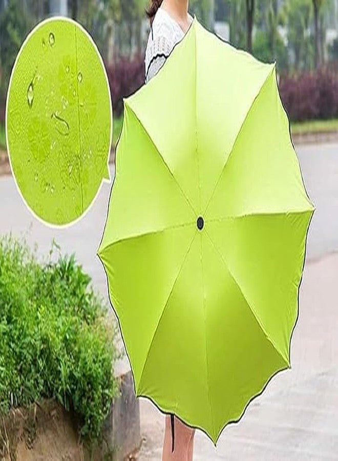 CESHTA Magic Color Changing Umbrella | Secret Blossom Print 3-Fold Umbrella for Women, Men & Children | Automatic Open Folding UV Protection for Sun & Rain | Waterproof Lightweight (Multicolor) - Image 4