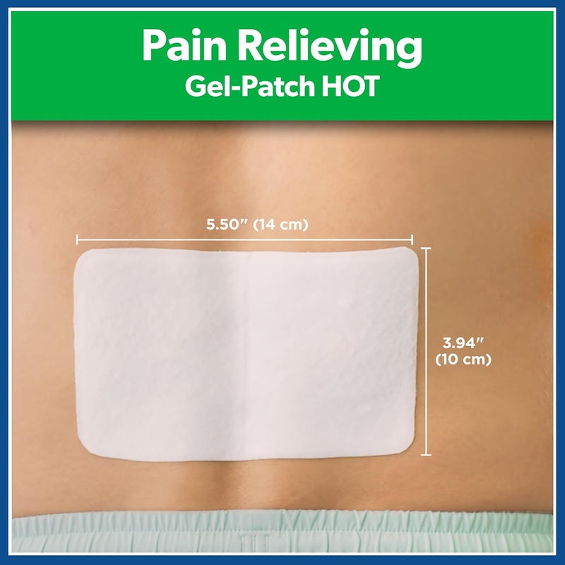 Salonpas لصقة جل مسكنة للألم ساخنة، 6 قطع (عبوة من 1)، منتول وكابسيسين، تخفيف مؤقت لمدة تصل إلى 8 ساعات لآلام الظهر، العضلات المؤلمة، الالتواءات، الكدمات - Image 2