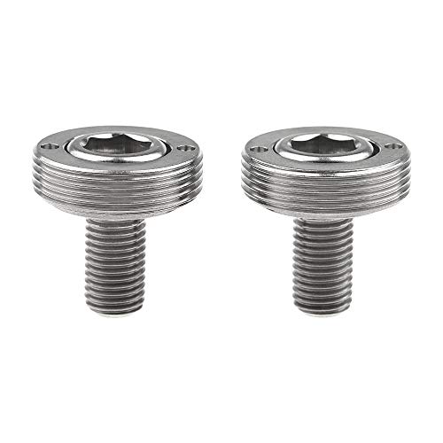 Wanyifa Titanium M8x15mm Bicycle Crank Arm Fixing Bolt with Cap for Square Taper Bottom Bracket Screws Pack of 2(Titanium) - Image 5