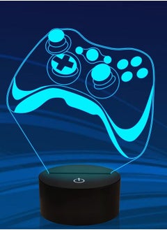 althiqahkey Game 3D Lamp, Hologram Illusion Controller Night Light for Kids, 16 Colors Changing with Remote+Timing+Dimmer Function, Boys Video Gamer Room Accessories as Xmas Birthday Gifts for Teen Men  - Image 1