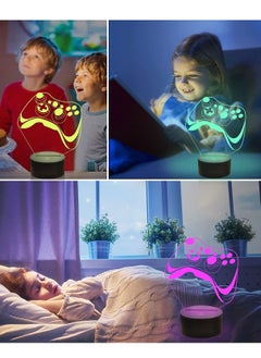althiqahkey Game 3D Lamp, Hologram Illusion Controller Night Light for Kids, 16 Colors Changing with Remote+Timing+Dimmer Function, Boys Video Gamer Room Accessories as Xmas Birthday Gifts for Teen Men  - Image 5