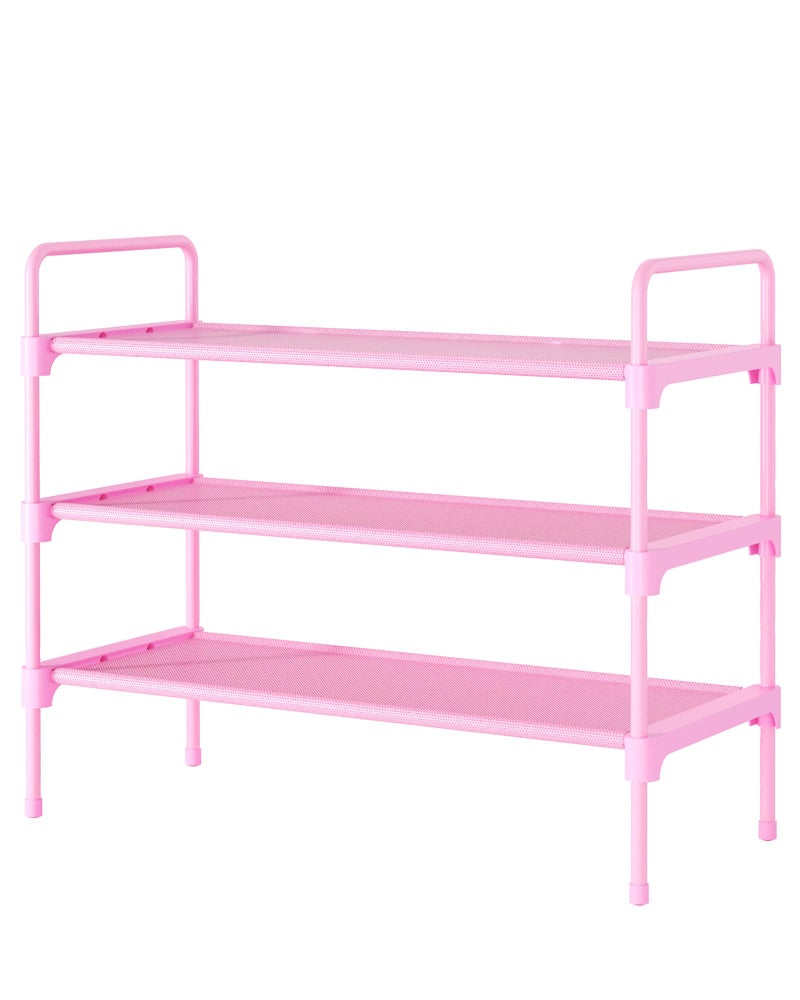 Kitsure Shoe Rack for Closet Sturdy and LongLasting Shoe Shelf Shoe Rack for Entryway Personalized DIY Shoe Organizer Shoe Rack Organizer for SpaceSaving 276 x 118 x 226 Pink