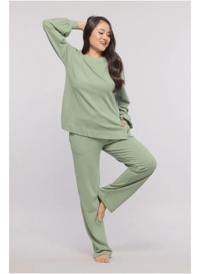 NeceSera Mint Green Terry Travel Loungers