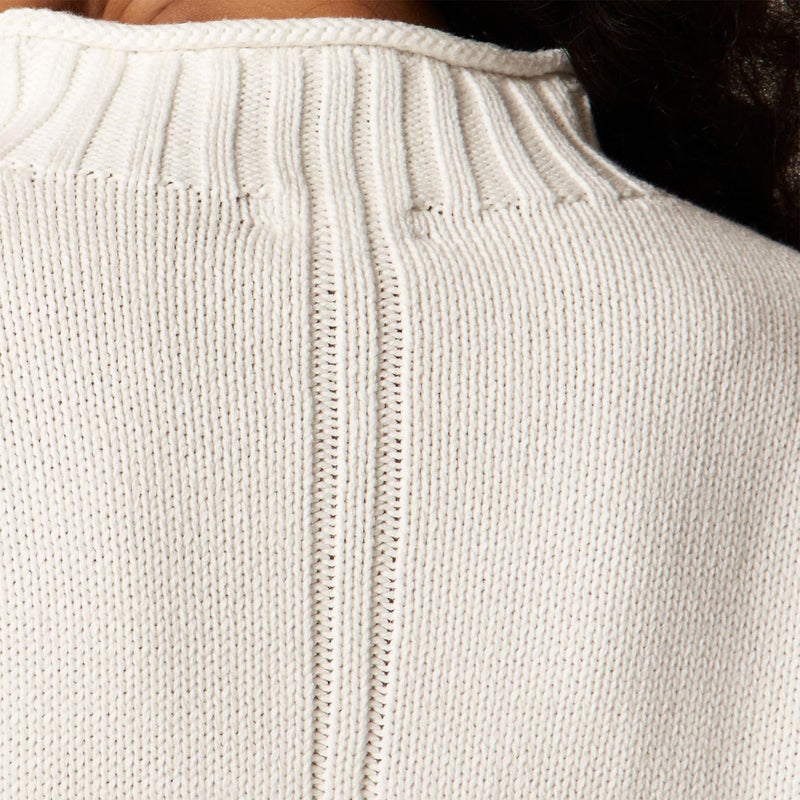 Maohao Women's Oversized Roll Neck Sweater Long Sleeve Chunky Knit Pullover Cozy Fall Winter Tops Casual Loose Knitwear(Ivory,S) - Image 2