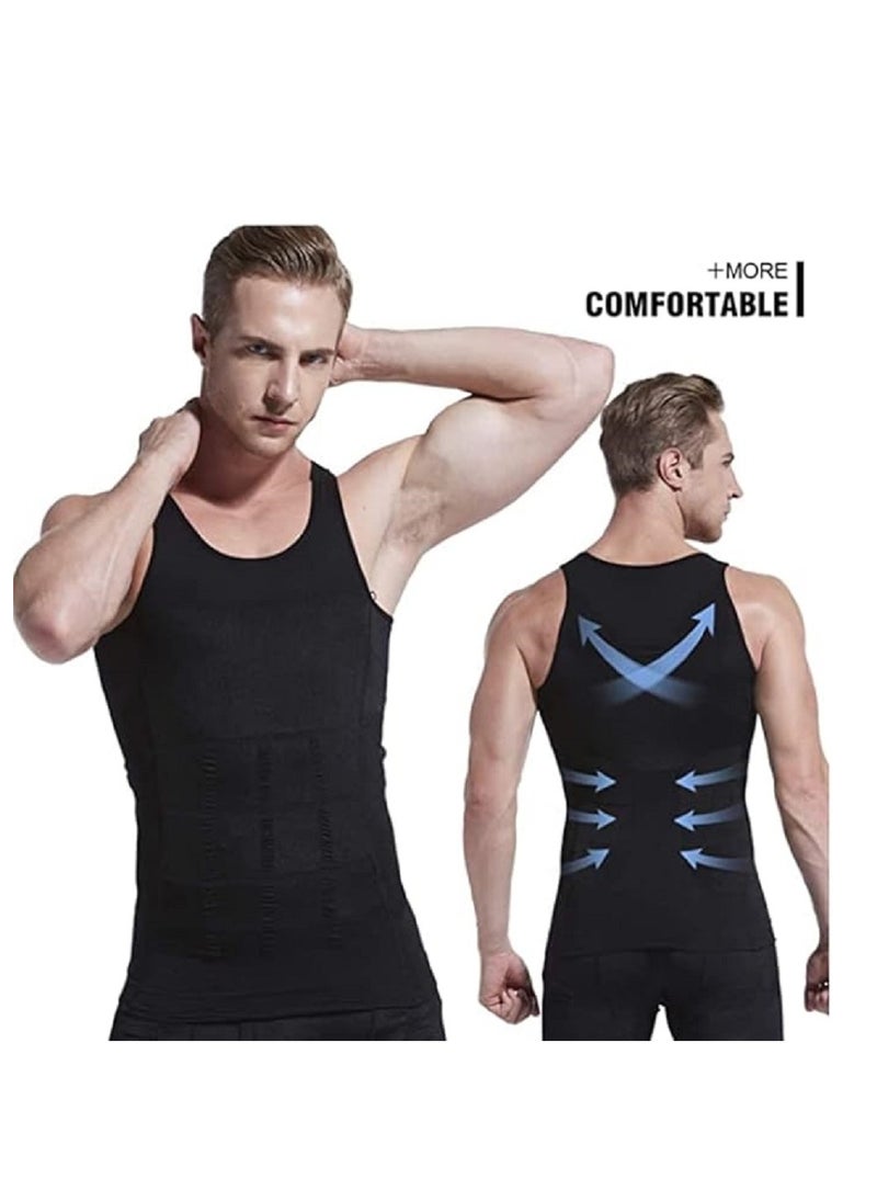 Generic - Corset for slimming and tightening the body for men, an undershirt to tighten the waist, reduce the stomach and hide the abdomen, a body shaping corset that can be used during fitness exercises and work - Image 1