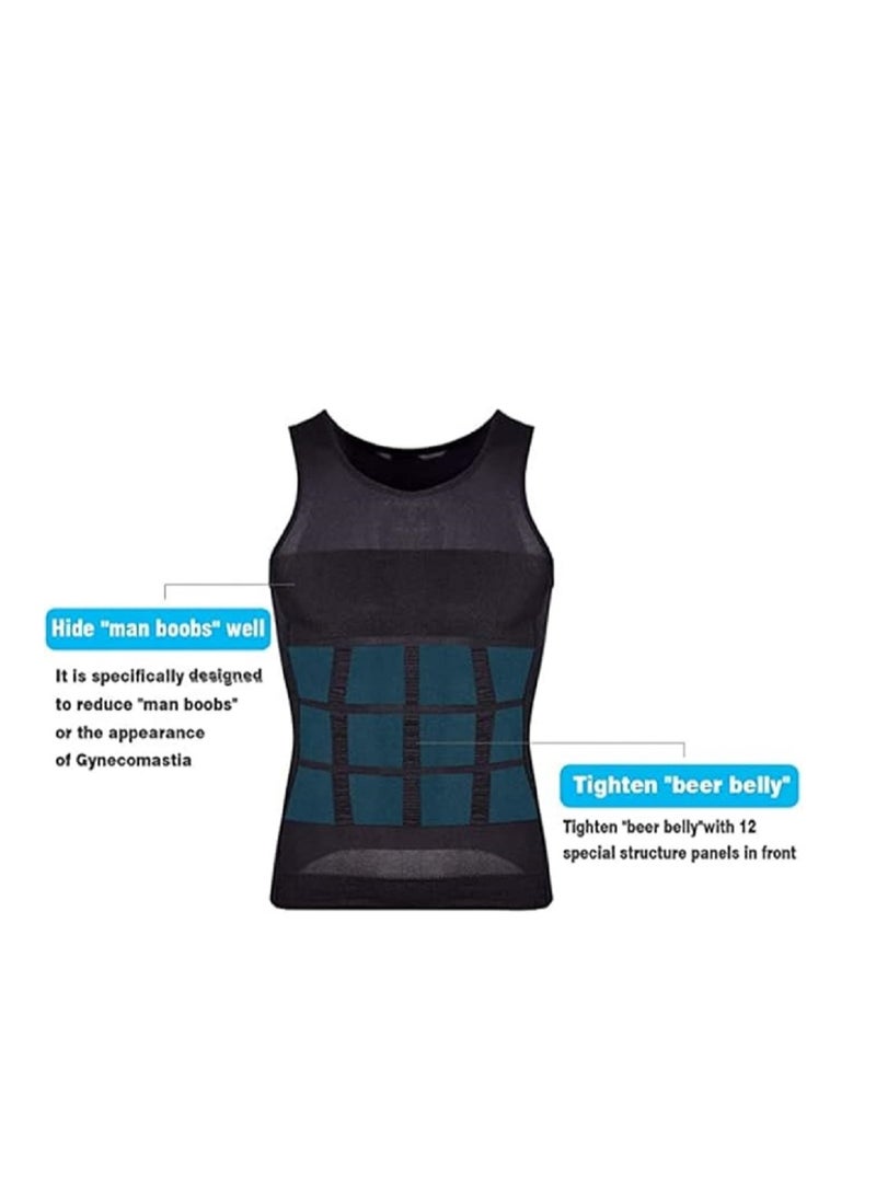 Generic - Corset for slimming and tightening the body for men, an undershirt to tighten the waist, reduce the stomach and hide the abdomen, a body shaping corset that can be used during fitness exercises and work - Image 1