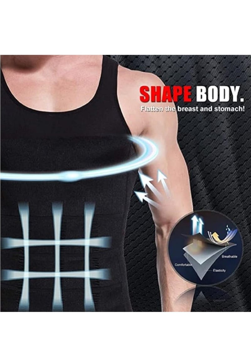 Generic - Corset for slimming and tightening the body for men, an undershirt to tighten the waist, reduce the stomach and hide the abdomen, a body shaping corset that can be used during fitness exercises and work - Image 1