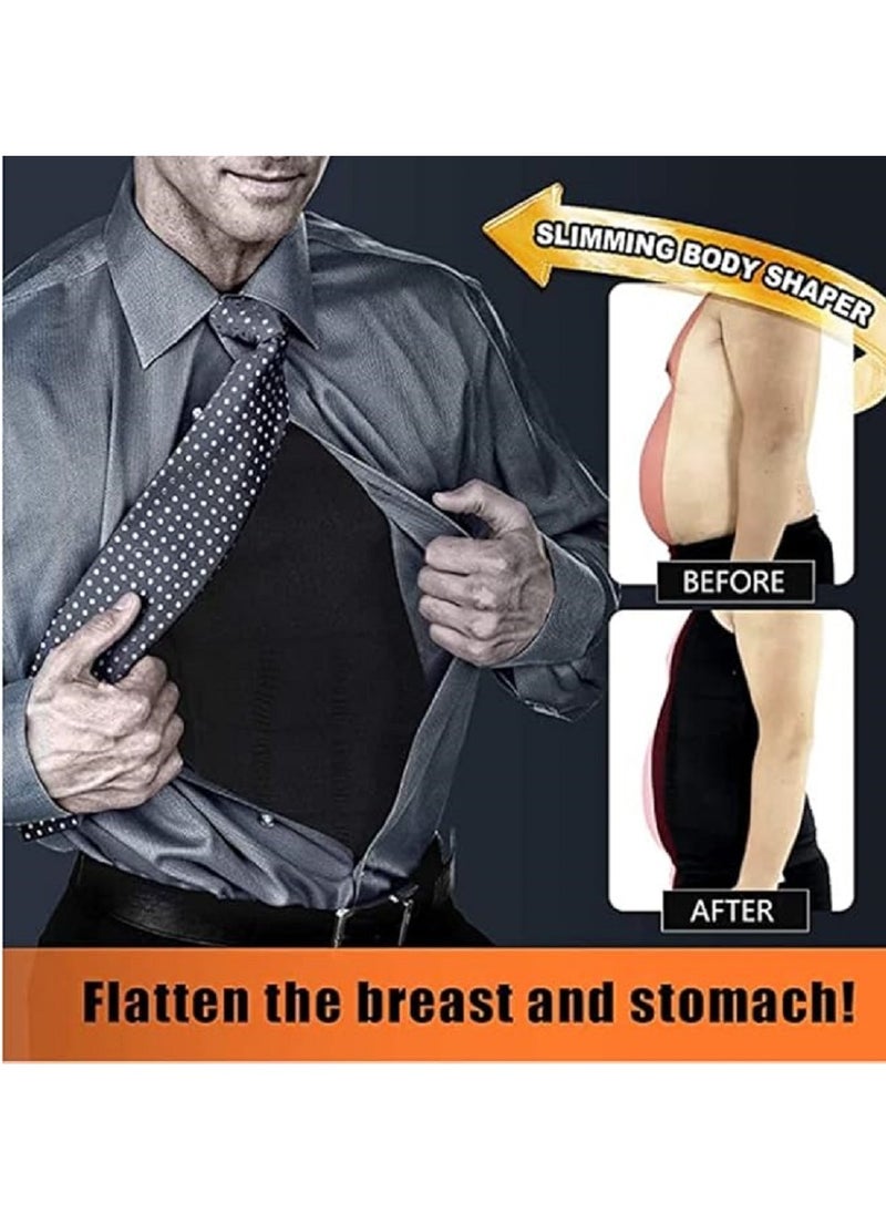 Generic - Corset for slimming and tightening the body for men, an undershirt to tighten the waist, reduce the stomach and hide the abdomen, a body shaping corset that can be used during fitness exercises and work - Image 1