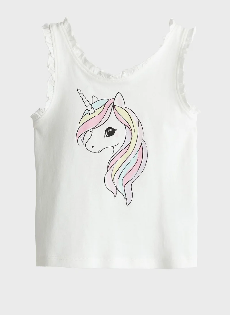 H&M Kids Unicorn Printed Top