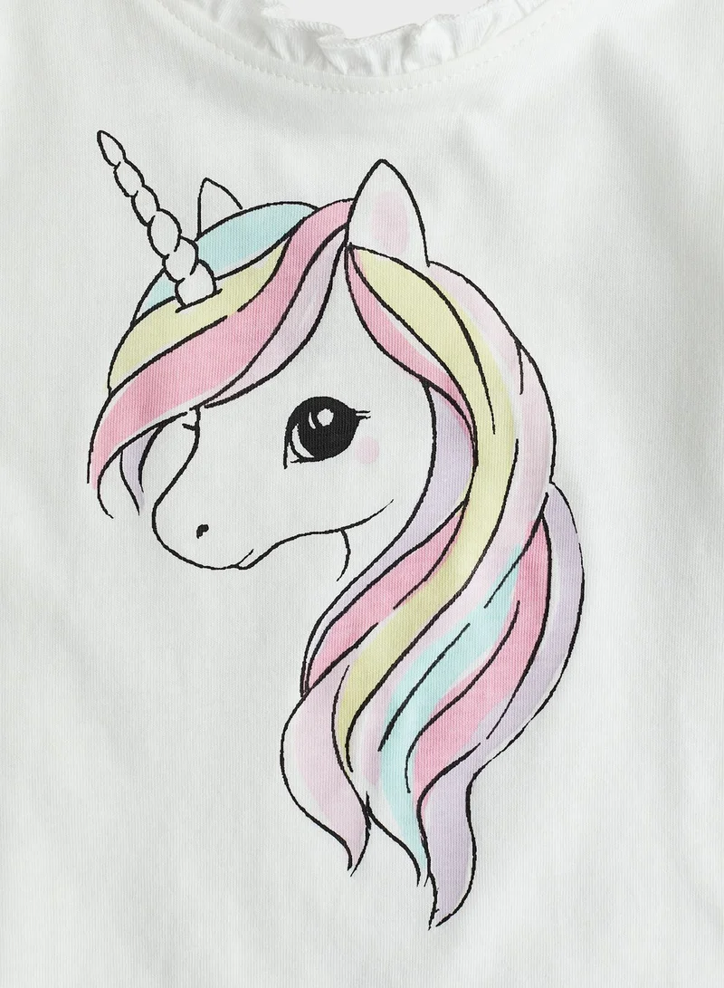 H&M Kids Unicorn Printed Top