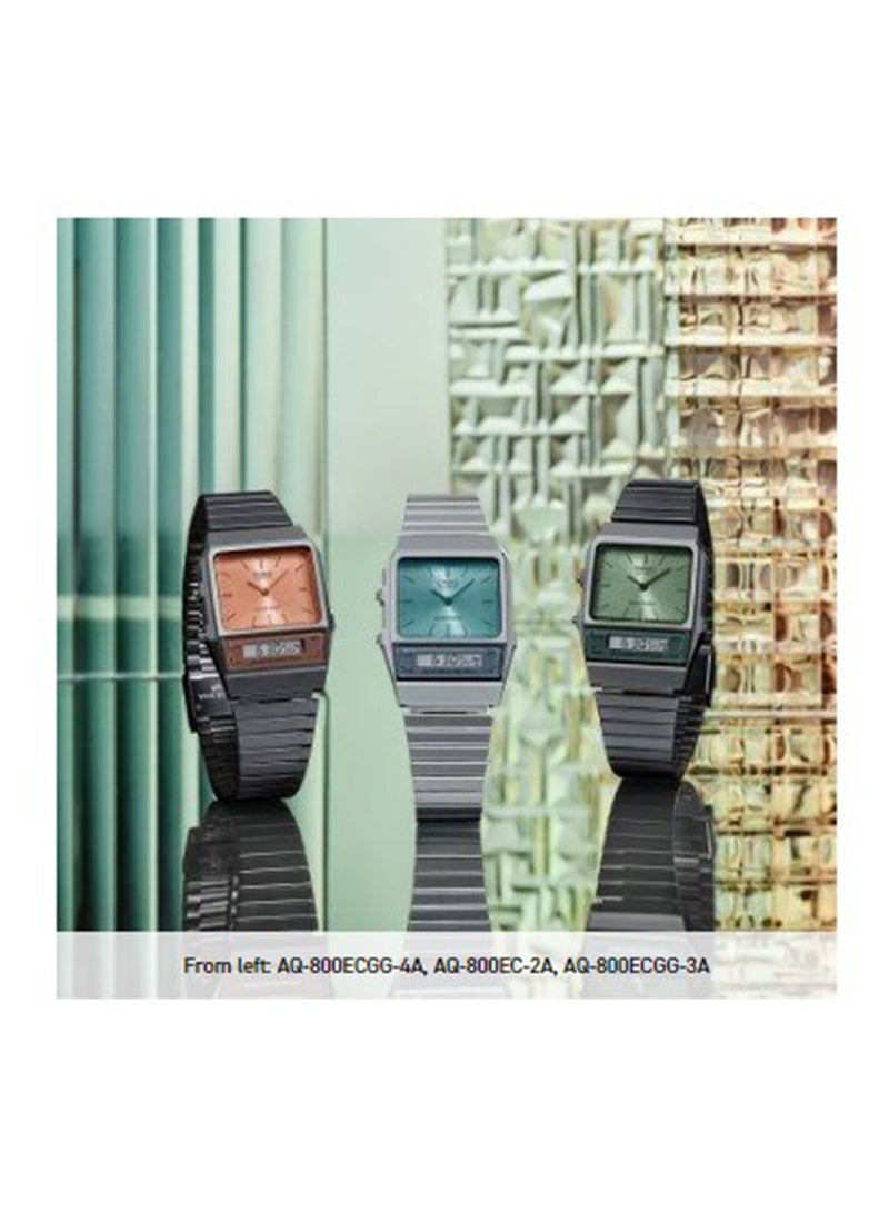 CASIO ساعة يد كلاسيكية للجنسين AQ-800ECGG-4ADF أنالوج - Image 2