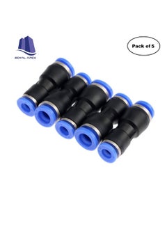 Generic PU Pipe & Fittings Polyurethane | Pneumatic Pipe Push in to Connect Fittings (Reducer Socket - Pack of 5, 12x10mm)  - Image 1