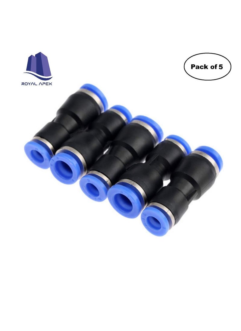 Generic - PU Pipe & Fittings Polyurethane | Pneumatic Pipe Push in to Connect Fittings (Reducer Socket - Pack of 5, 12x10mm) - Image 1
