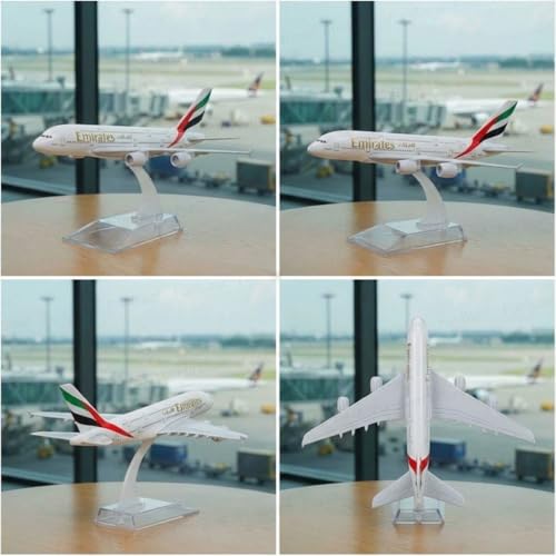FunBlast Diecast Aeroplane Scale Model - Airplane Miniature Model Only for Display, Size -16 Cm (A380-Emirates) - Image 4
