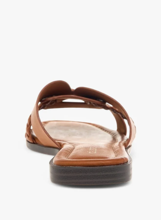 سيليست Women's Textured Slip-On Sandals
