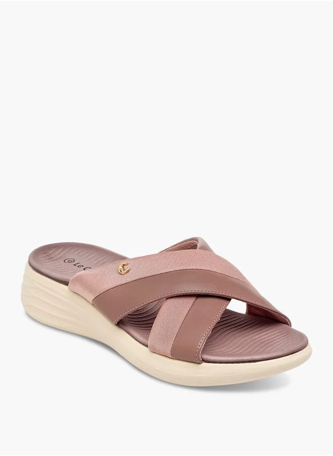 Le Confort Women's Cross Strap Slip-On Sandals