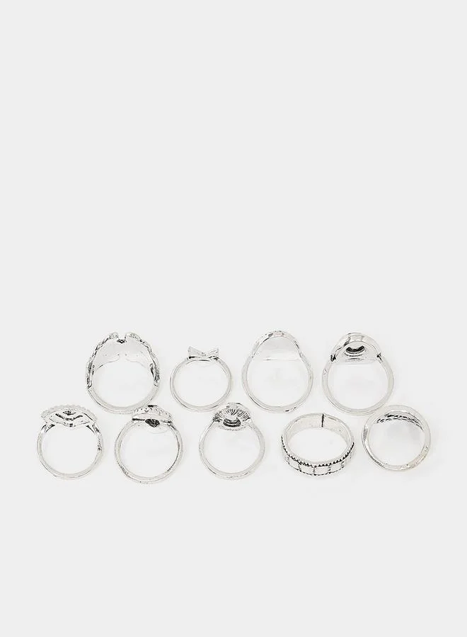 Styli Set Of 9 - Assorted Embellished Rings