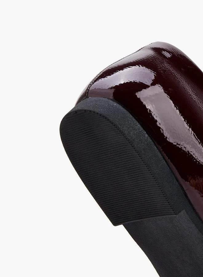 Celeste BURGUNDY Women Buckle Closure Mary Jane Shoes for Women | Best Price UAE
